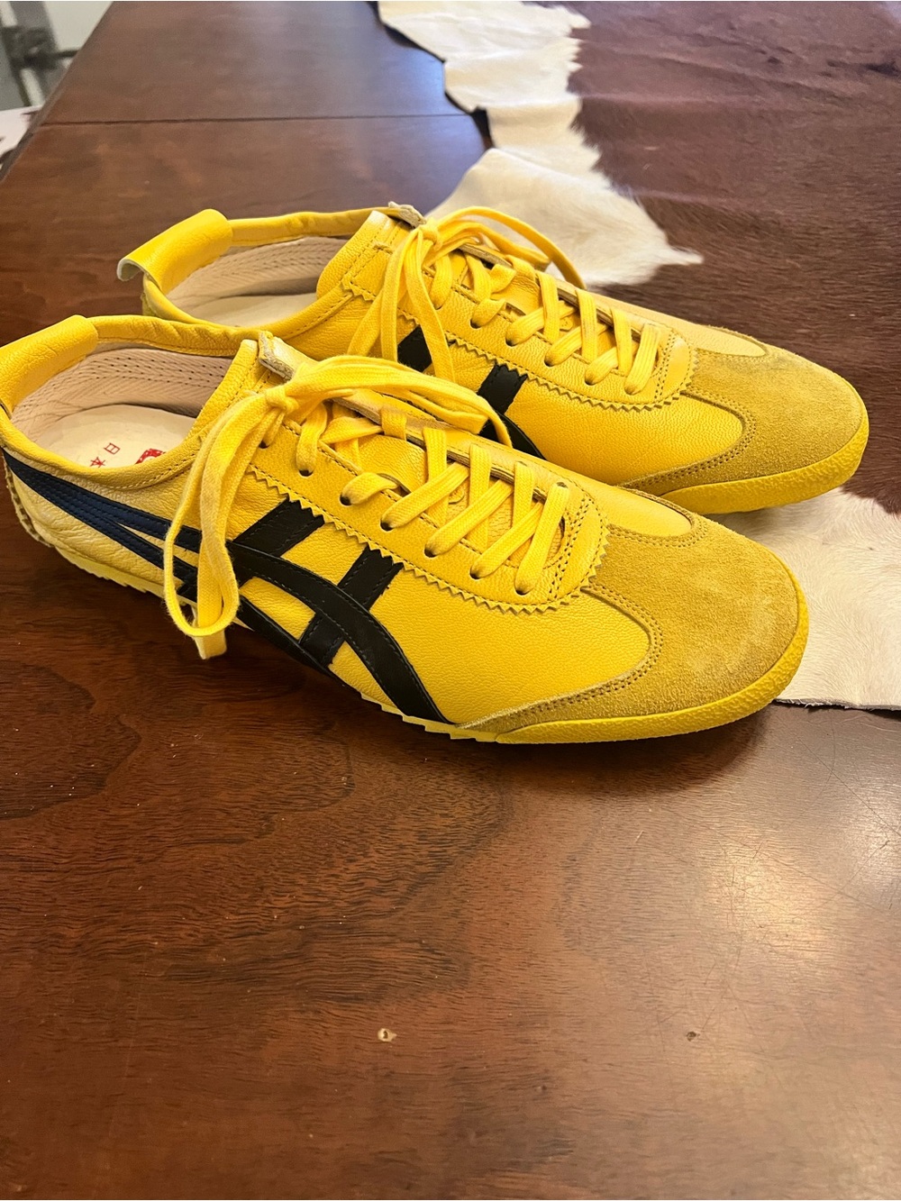 Onitsuka Tiger by Asics Yellow and Black Men's Sneakers